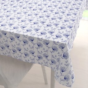 Biante Bavlnený obdĺžnikový obrus Sandra SA-254 Modré poľné kvety 120x180 cm