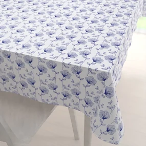 Biante Bavlnený obdĺžnikový obrus Sandra SA-254 Modré poľné kvety 50x100 cm