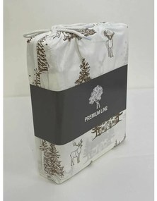 Vianočné bavlnené obliečky Zimná krajina, 140 x 200 cm, 70 x 90 cm