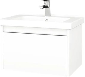 Kúpeľňová skrinka s umývadlom Dřevojas Bono 61x39 cm biela matná umývadlo Harmonia 204051