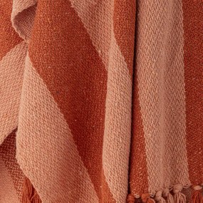 Bloomingville Prehoz z recyklovanej bavlny Frello Orange 130 x 160 cm