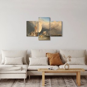 Obraz - William Turner, Fishing Boats with Hucksters Bargaining for Fish, reprodukcia (90x60 cm)