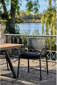 Záhradná stolička Tantinaina (čierna). Akcia -10%. Vlastná spoľahlivá doprava až k Vám domov. 1147718