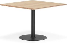 Stôl METRIC, rozširujúci diel, 1000x1000x720 mm, čierna/dub