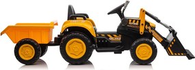 LEAN CARS Nabíjací traktor s lyžicou BW-X002A Žltý