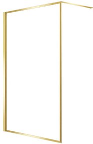 Sprchová stena Walk-In Tiz 120x195 gold