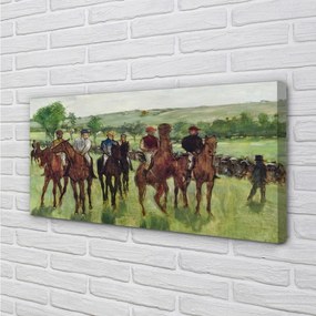 Obraz canvas Art jazda na koni 125x50 cm