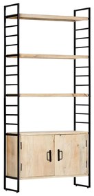 vidaXL 4-poschodová knižnica 80x30x180 cm mangovníkový masív
