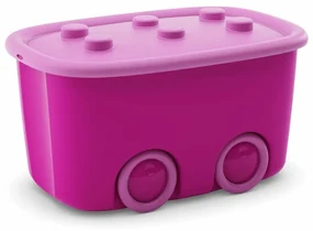 KIS Úložný box Funny - ružový, 46 l