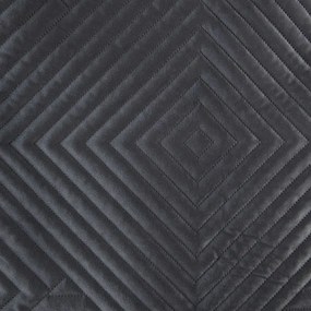 Dekorstudio Zamatový prehoz na posteľ SOFIA2 v čiernej farbe Rozmer prehozu (šírka x dĺžka): 220x240cm