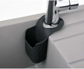 Goodhome Držiak na hubku, na batériu, silikónový čierny SiliBisk