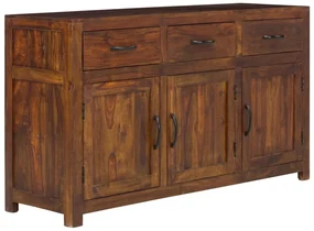 furniture-nabytek.cz - Masívny príborník Palison z palisandru, lakovaný, hnedý – 140×42×80 cm