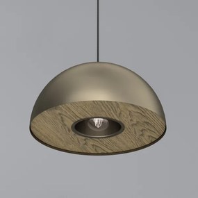 Luster na lanku ELGUND 1xE27/15W/230V pr. 35 cm mosadz