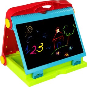 LEAN Toys Obojstranná skladacia tabuľa 2v1 v puzdre