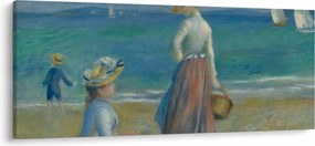 Obraz - Auguste Renoir, Figures on the Beach, reprodukcia (120x50 cm)