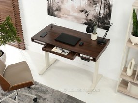 PC stolík Osto 120 (orech + krémová). Vlastná spoľahlivá doprava až k Vám domov. 1109830