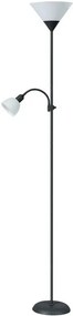 Rabalux Stojacia lampa Action 2xE27/230V/178cm, čierna