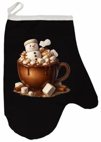 Vianočná kuchynská rukavica Choco EMI, čierna