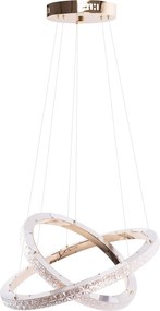 Toolight Toolight, LED stropné osvetlenie 59cm, 60W, 4000K, 5000lm, MS011-CP, ružové zlato, OSW-09623