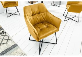 Stolička 42474 Loft Zamat Žltá  - Komfort-nábytok
