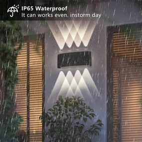 Brilagi - LED Vonkajšie nástenné svietidlo FLAREBOX LED/8W/230V čierne IP65