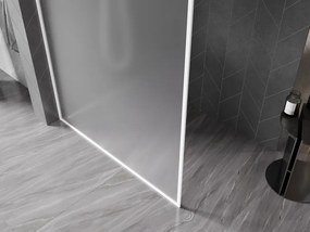 Mexen, Mexen Kioto-XF sprchová stena s rámom 50 x 202 cm, matná 10 mm, biela - 800-050-104-20-30-X