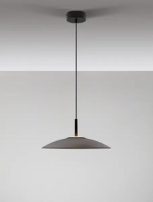 LED čierno-dymový dizajnový luster Polifemo 40