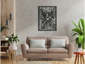 drevko Drevený obraz Anjel s husľami Rozmer obrazu: 44,5 x 32,5 cm, Farba dekorácie: Čierna