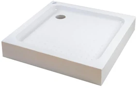 Almagro 80x80x13,5 cm Štvorcová, akrylová sprchová vanička, so sifonom