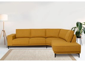 Rohová pohovka v horčicovej farbe (pravý roh) Copenhagen – Scandic