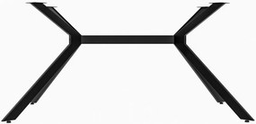 Stolové nohy 323438 Cascada S - 135x73x72 cm, kov, industrial čierna