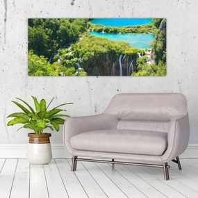 Obraz - Vodopády (120x50 cm)