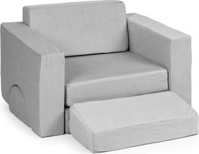 Dětské modulární křeslo DIY šedé