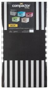 Kartónové úložné boxy v súprave 2 ks s vekom Stripes – Compactor