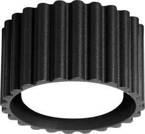 Stropné svietidlo Aura, 1x čierne hliníkové tienidlo, (6 cm)