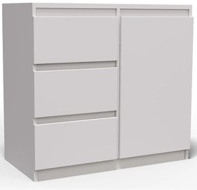 Komoda Merg 3S1F biela