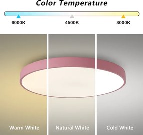 Brilagi - LED stropné svietidlo POOL LED/60W/230V 3000/4000/6000K 60 cm ružová