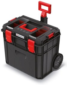 Kufor s kolieskami A, 51 cm, priehradka a organizér, čierna