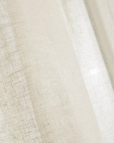 Záves so systémom FLEX (dvojité spony flex) farba produktu krémová látka polopriehľadný, zapletaná