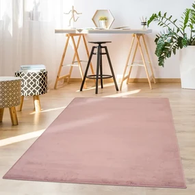 Dekorstudio Kožušinový koberec TOPIA - púdrovoružový Rozmer koberca: 200x290cm