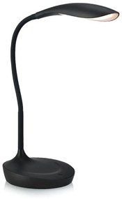 Čierna stolová lampička s USB portom Markslöjd Swan