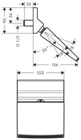 Hansgrohe Raindance Rainfall, hlavová sprcha 150 1jet, chrómová, HAN-26442000