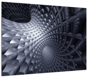 Sklenený obraz - Abstrakcia 3D (70x50 cm)
