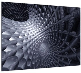 Sklenený obraz - Abstrakcia 3D (70x50 cm)