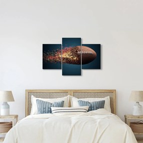Obraz - Ragbyová lopta v akcii (90x60 cm)