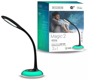 Stolná lampa Magic 2 RGB Nilsen LED BLACK DN001 DN001