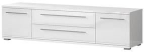 TV stolík Piano TV180-2K2FV/PN-70/KA/70 lakované crystal white