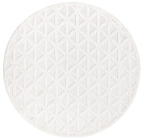 Dekorstudio Okrúhly terasový koberec SANTORINI - 446 krémový Priemer koberca: 120cm