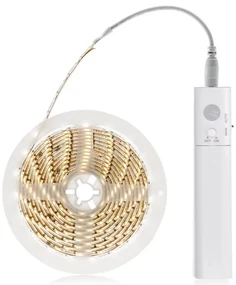SOLIGHT LED pásik s pohybovým senzorom, 1m, 4x batérie AAA, IP20, 3000K teplá biela