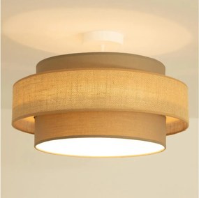 Brilagi - Prisadené svietidlo RESNA 1xE27/60W/230V priemer 40 cm hnedá/béžová